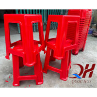 GHẾ NHỰA CHÂN CAO SU CHỐNG TRƯỢT - GHẾ ĐẨU 47CM- NHỰA QUỐC HUY