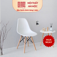 Ghế Nhựa Chân Gỗ Eames An Mộc A09 Dành Ngồi Phòng Chờ, Quán Cafe, Trà Sữa, Làm Việc Văn Phòng