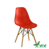 Ghế nhựa chân gỗ Eames giá rẻ TH407