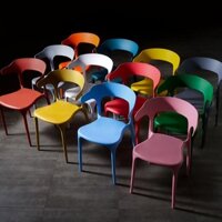 Ghế nhựa decor trang trí quán cafe kháng nước phong cách Bắc âu