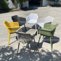 Ghế nhựa đúc cao phong cách Bắc Âu LAD3062