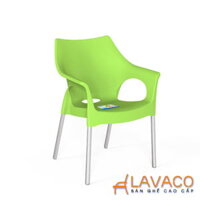 Ghế nhựa đúc chân Inox chống gỉ – Mã: P205