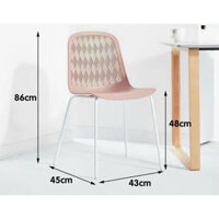 Ghế nhựa đúc chân sắt