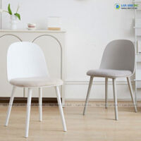 Ghế Nhựa Đúc Mặt Bọc Đệm Nhung Cao Cấp LAD1059
