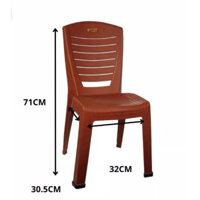 Ghế Nhựa Đúc Nguyên Khối Xếp Gọn Chân Ghế Cao 38cm Ngồi với Bàn 50-60cm