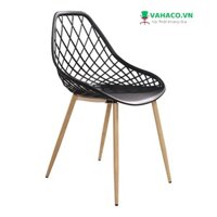 Ghế nhựa ngoài trời chân sắt sơn giả gỗ: SG - E431