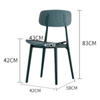 Ghế nhựa PP xếp trồng đúc nguyên khối thiết kế hiện đại với nhiều màu sắc phù hợp cho bàn ghế ngoài trời BGN003