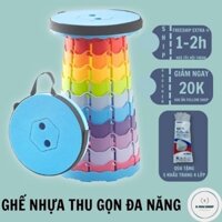 Ghế nhựa thu gọn di động, tiện lợi mang đi du lịch, dã ngoại, câu cá, điều chỉnh được chiều cao, tải trọng đến 100kg