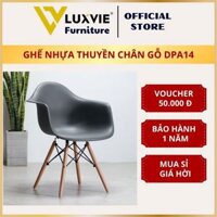 Ghế nhựa thuyền chân gỗ DPA14