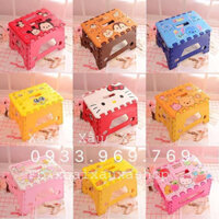 ghế nhựa xếp hình hoạt hình disney gấu pooh, tsum tsum, chipmunk