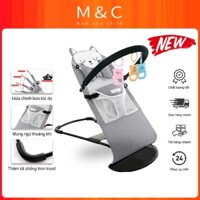 Ghế Nhún Cho Bé Sơ Sinh Ghế Nhún Bập Bênh Có Gối Đầu Thanh Treo Đồ Chơi Đa Năng Siêu Tiện Dụng