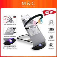 Ghế Nhún Cho Bé Sơ Sinh Ghế Nhún Bập Bênh Có Đèn Kèm Thanh Treo Đồ Chơi Đa Năng Siêu Tiện Dụng