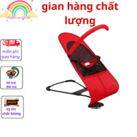Ghế nhún rung cho trẻ sơ sinh từ 2 tháng tuổi chất liệu vải cotton chống võng lưng thoáng mát cho bé