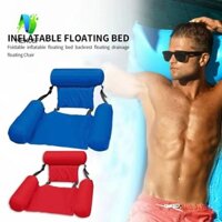 Ghế phao bể bơi NEXUSF, Ghế tắm nắng chống rò rỉ có thể điều chỉnh, Nệm nước di động ba ống bơm hơi màu trơn mùa hè