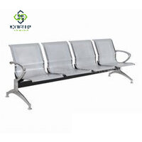 Ghế Phòng Chờ 4 Chổ Thép Sơn Nhủ Bạc BC-802