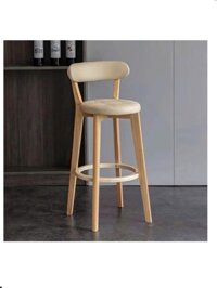 Ghế Quầy Bar Chân Gỗ Mặt Nệm VS01