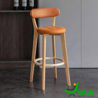 Ghế quầy bar chân gỗ tự nhiên TH3301VS