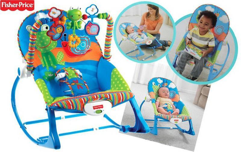 Ghế rung Fisher Price X7033 Infant to Toddler Rocker, Snails