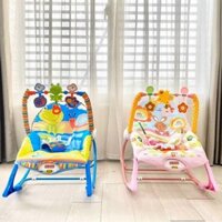 Ghế Rung Hu-Baby Rocker có nhạc và đồ chơi lục lạc. Dành cho bé từ 0-36 tháng. Có Bảo Hành