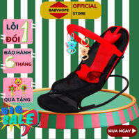 Ghế rung nhún cho bé sơ sinh bập bênh có đồ chơi đa năng thay nôi cho trẻ ngủ ăn dặm chơi BABYHOPE