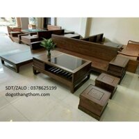 ghế salon phòng khách gỗ sồi