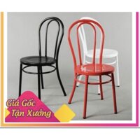 Ghế sắt Thonet lương tựa cao, nhiều màu sắc (CA-C032)