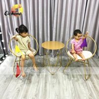 Ghế Sắt Thư Giãn Để Ban công và PHòng Ngủ HÌnh Nón sang chảnh ( HÌnh Thật Shop Chụp)