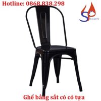 Ghế sắt tolix tựa lưng cho quán ăn, quán cafe