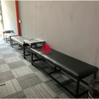 Ghế sofa băng không tựa chân sắt sơn tĩnh điện cho quán ăn, nhà hàng, câu lạc bộ billiards