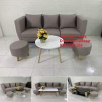 GHẾ SOFA BĂNG SIMILI GIẢ DA HIỆN ĐẠI PHÒNG KHÁCH QUẬN PHÚ NHUẬN