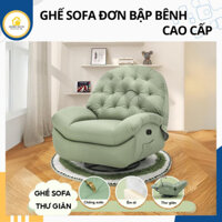 Ghế Sofa Bập Bênh, Ghế Sofa Lắc Lư Thư Giãn Cao Cấp Loại Dùng Cơ, Ghế Sofa Đơn Thư Giản Đa Năng, Sofa Đơn Cao Cấp