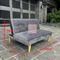 Ghế sofa bed (ghế giường) thông minh kích thước 1m2 mini kèm bàn trà nhỏ xinh