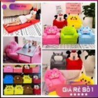 Ghế sofa cho bé ⚡ RẺ VÔ ĐỊCH ⚡ ghế lười bông hình thú - vừa ngồi vừa nằm cho bé vui chơi thỏa thích