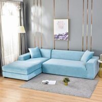 Ghế sofa chữ L bọc vải nhung S32