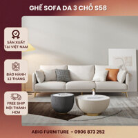 Ghế sofa da 3 chỗ cho phòng khách chung cư S58