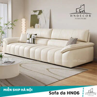 Ghế sofa da cao cấp chống xước HN06 HN Decor bảo hành 12 tháng