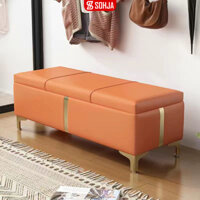 Ghế sofa da cao cấp thông minh kết hợp hộp chứa đồ thương hiệu SOHJA - SC32