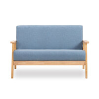Ghế Sofa dài 1m15, 1m55 nỉ chân gỗ thông decor đẹp - Sofa phòng khách đơn giản, Ghế văng nỉ dài ngồi tiếp khách