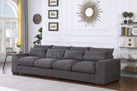Ghế sofa dài thiết kế đơn giản 4 chỗ ngồi AMB-648