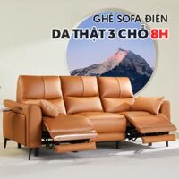 Ghế sofa điện 3 chỗ 8H B9 da thật phong cách Ý