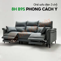 Ghế sofa điện 3 chỗ 8H B9S da thật phong cách Ý