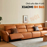 Ghế sofa điện 4 chỗ 8H B6S – Da bò thật từ Mỹ, Tùy chỉnh 100°-160°, Sạc USB tiện lợi