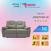 Ghế sofa đôi ngã lưng thư giãn sang trọng SMLIFE Jonathan 2C  D157 x  R96 x C99cm  nâng hạ lưng ghế