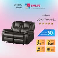 Ghế sofa đôi ngã lưng thư giãn bằng điện sang trọng SMLIFE Jonathan E2  D157 x  R96 x C99cm  nâng hạ lưng ghế