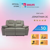 Ghế sofa đôi ngã lưng thư giãn sang trọng SMLIFE Jonathan 2C | D157 x  R96 x C99cm | nâng hạ lưng ghế