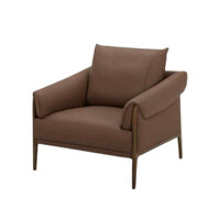 Ghế sofa đơn bọc da bò KuKa Home 8192