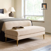 Ghế sofa đôn chữ nhật dài 1m3 x 50 SB2 Andes màu xám nỉ | Nội Thất Linco Hà Nội