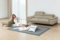 Ghế sofa đơn da bò thật mã 80