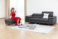 Ghế sofa đơn da bò thật mã 81