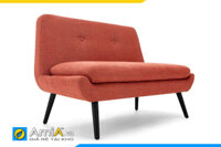 Ghế sofa đơn dài không tay vịn có chân cao AmiA 20912 (nhiều màu)